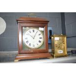 Woodford gilt mantel clock together with a wooden cased mantel clock by Knight and Gibbins of London