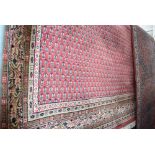 (15) Indian hand made pink rug