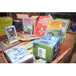 2 boxes of children's books- Books on the Great War, football books etc together with a Pelham