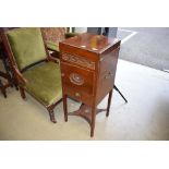 Georgian gents wash stand in mahogany