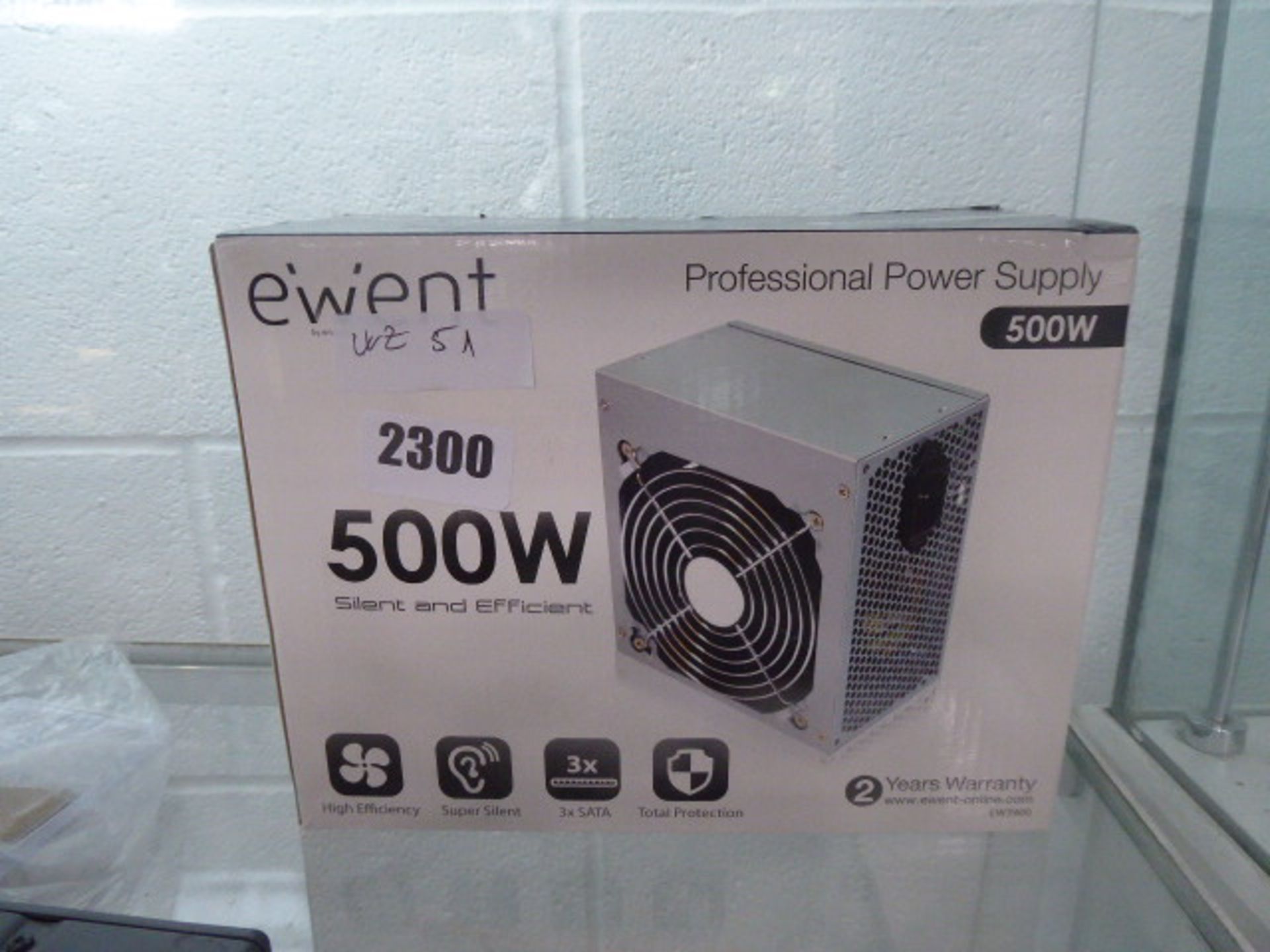 Professional 500 watt power supply in box