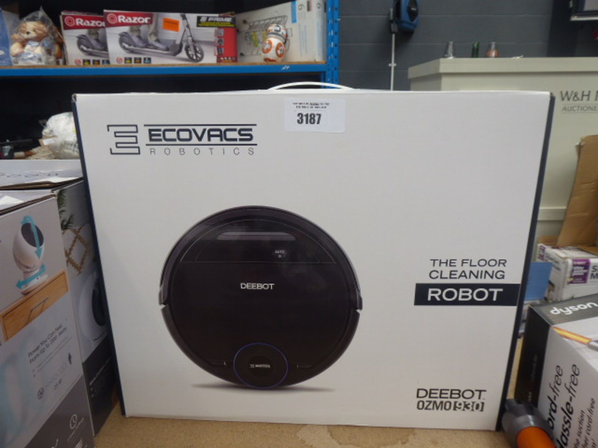 Boxed D Bot vacuum cleaning robot