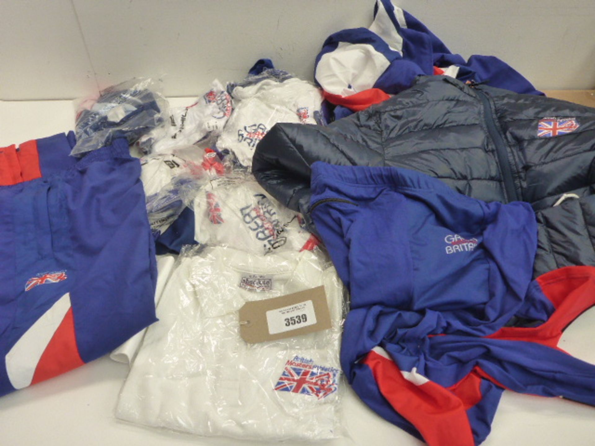 Bag of assorted sports wear