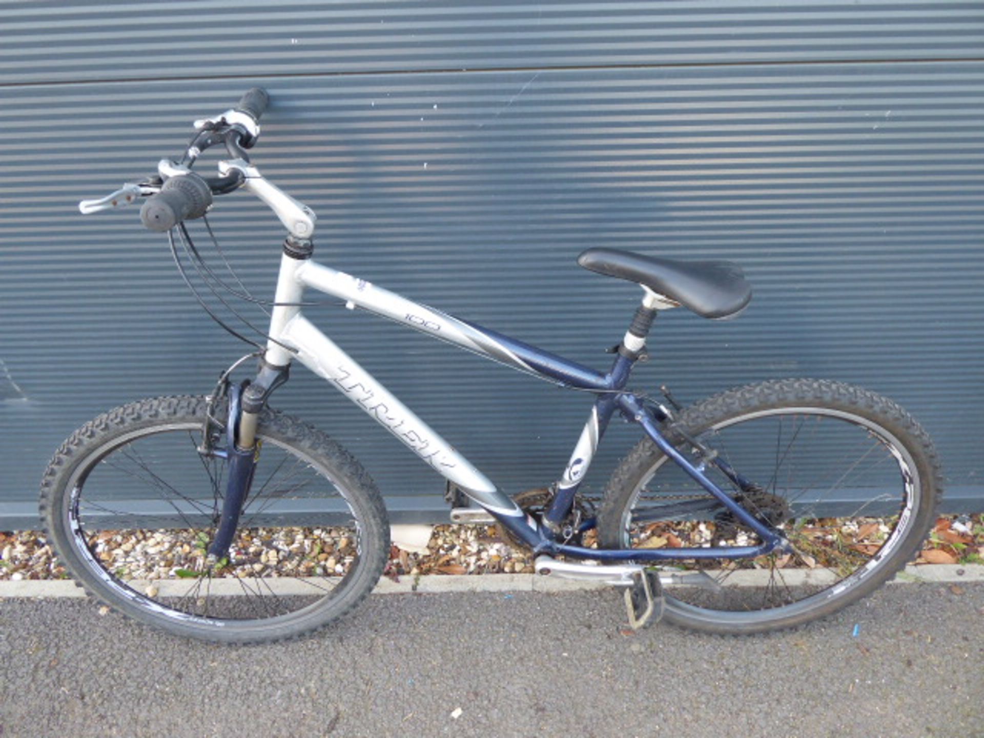 4031 Silver and blue Trek mountain cycle