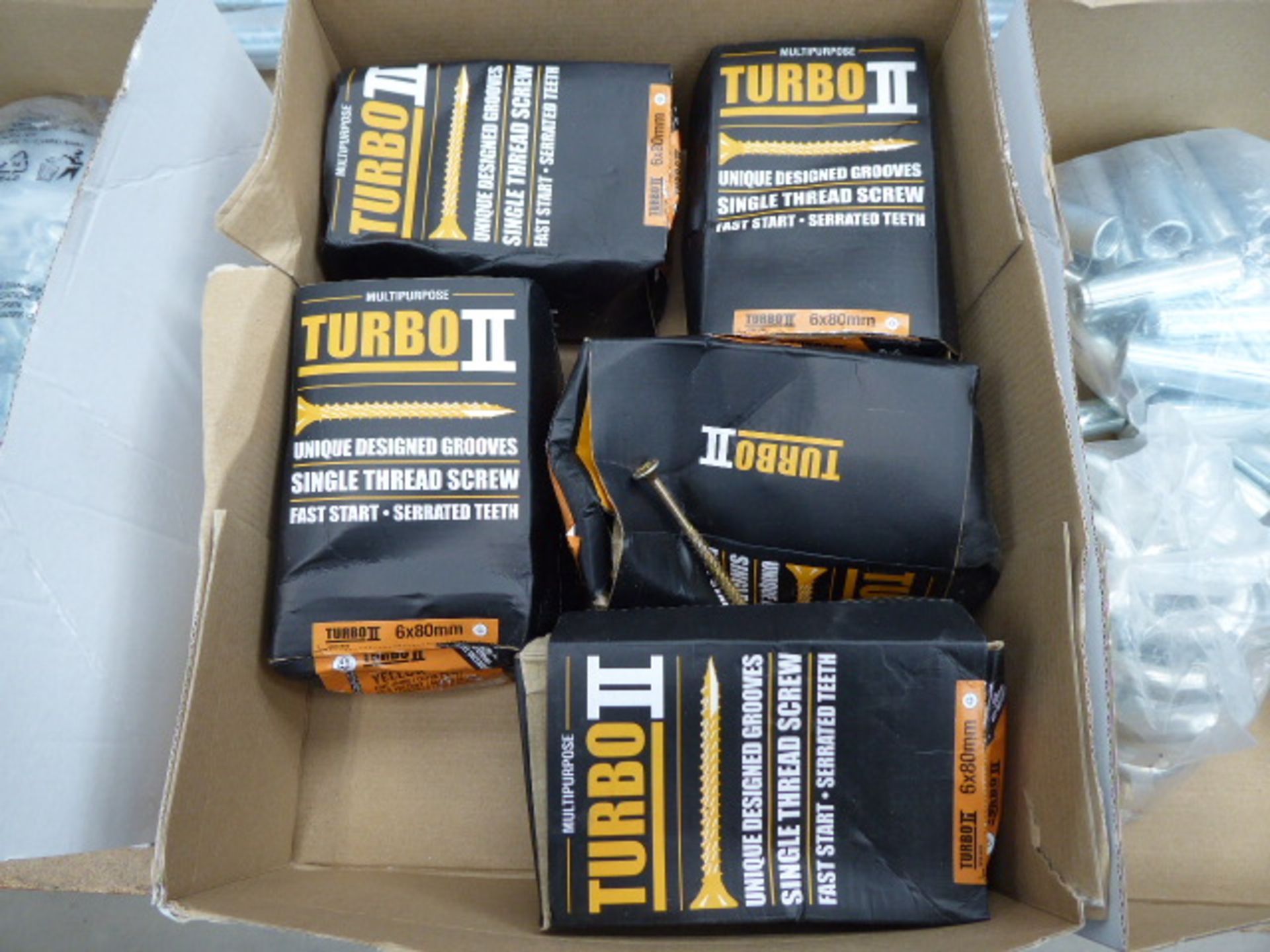 5 boxes of 6 x 80mm turbo screws
