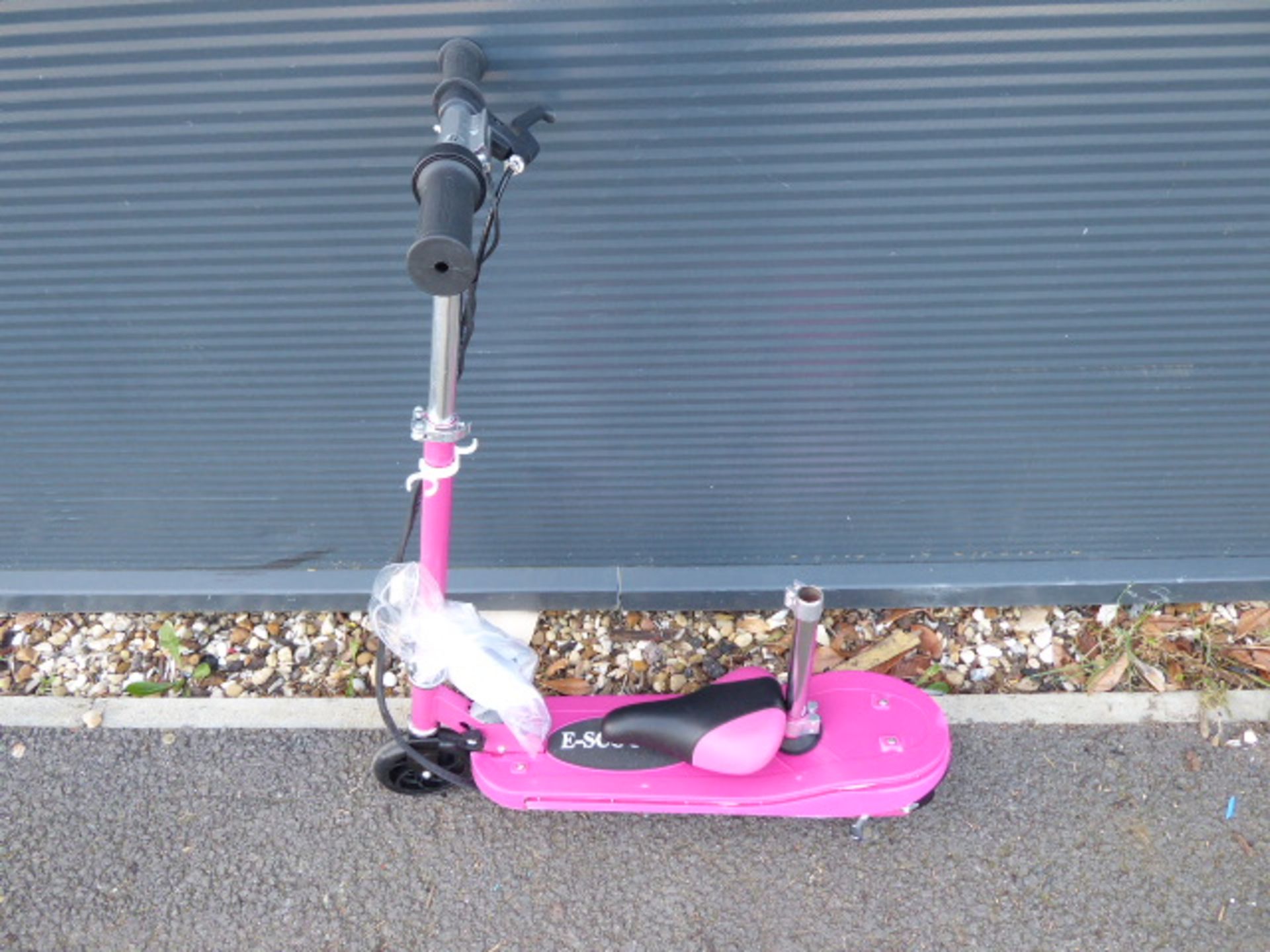 Pink electric scooter