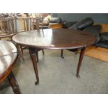 Georgian oak drop side table