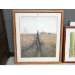 5024 Print of lady in wheat field