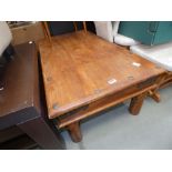 Rustic pine coffee table