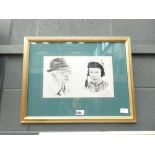 5302 Framed and glazed print of Lester Piggot and Vincent O'Brien