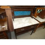 Marble-topped wash stand