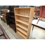 5260 Faux pine open fronted bookcase