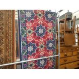 12 Multicoloured woollen carpet runner