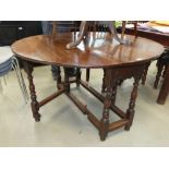 5046 Oak drop side table