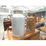 Two milk churns