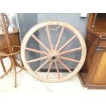 Painted cart wheel