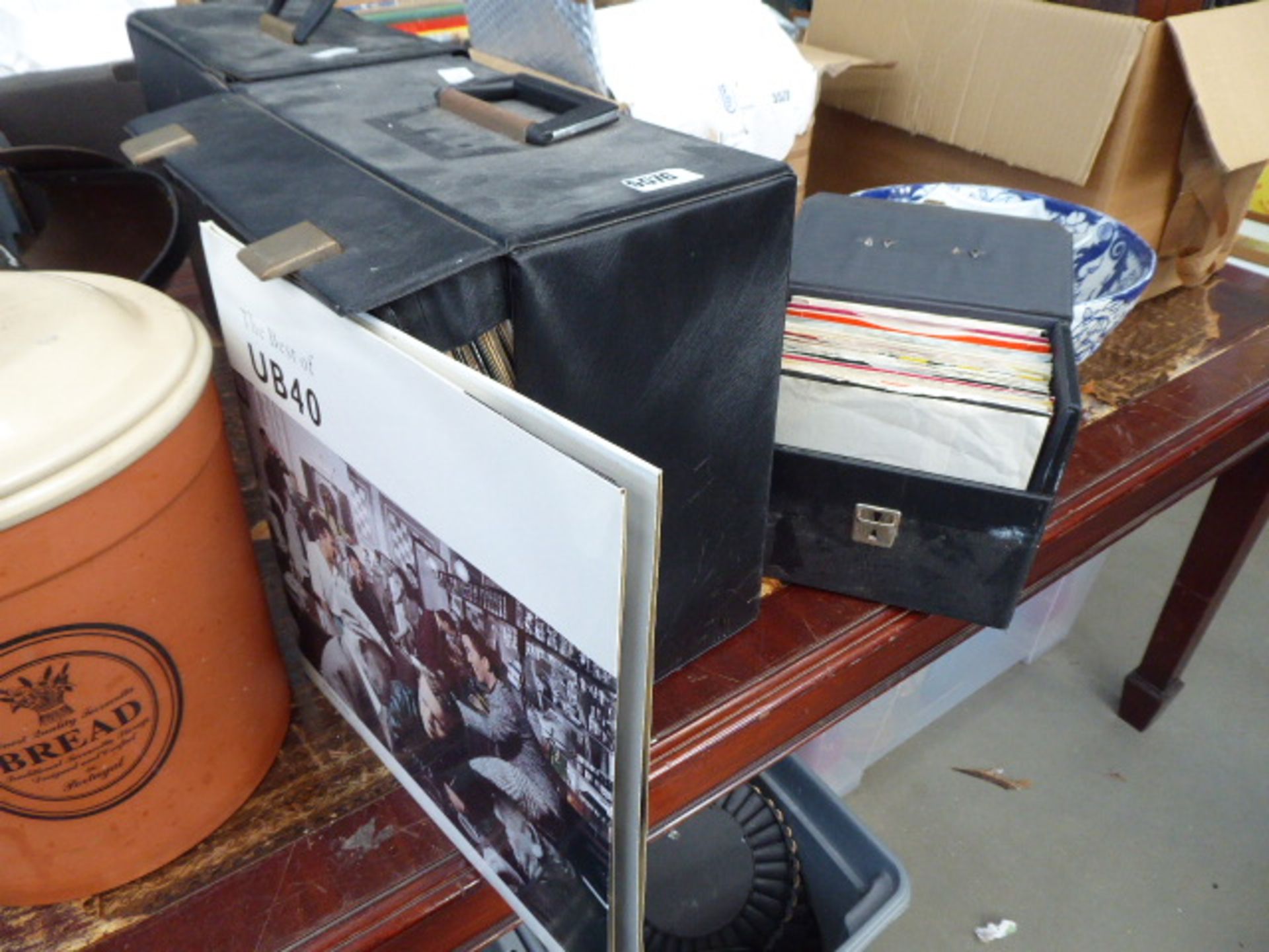 4 Boxes containing vinyl records