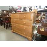 Pine chest of 2 over 3 drawers