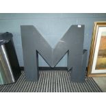 Metal letter 'M'