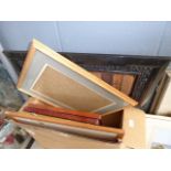 A box containing picture frames