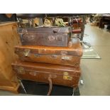 3 vintage travelling cases
