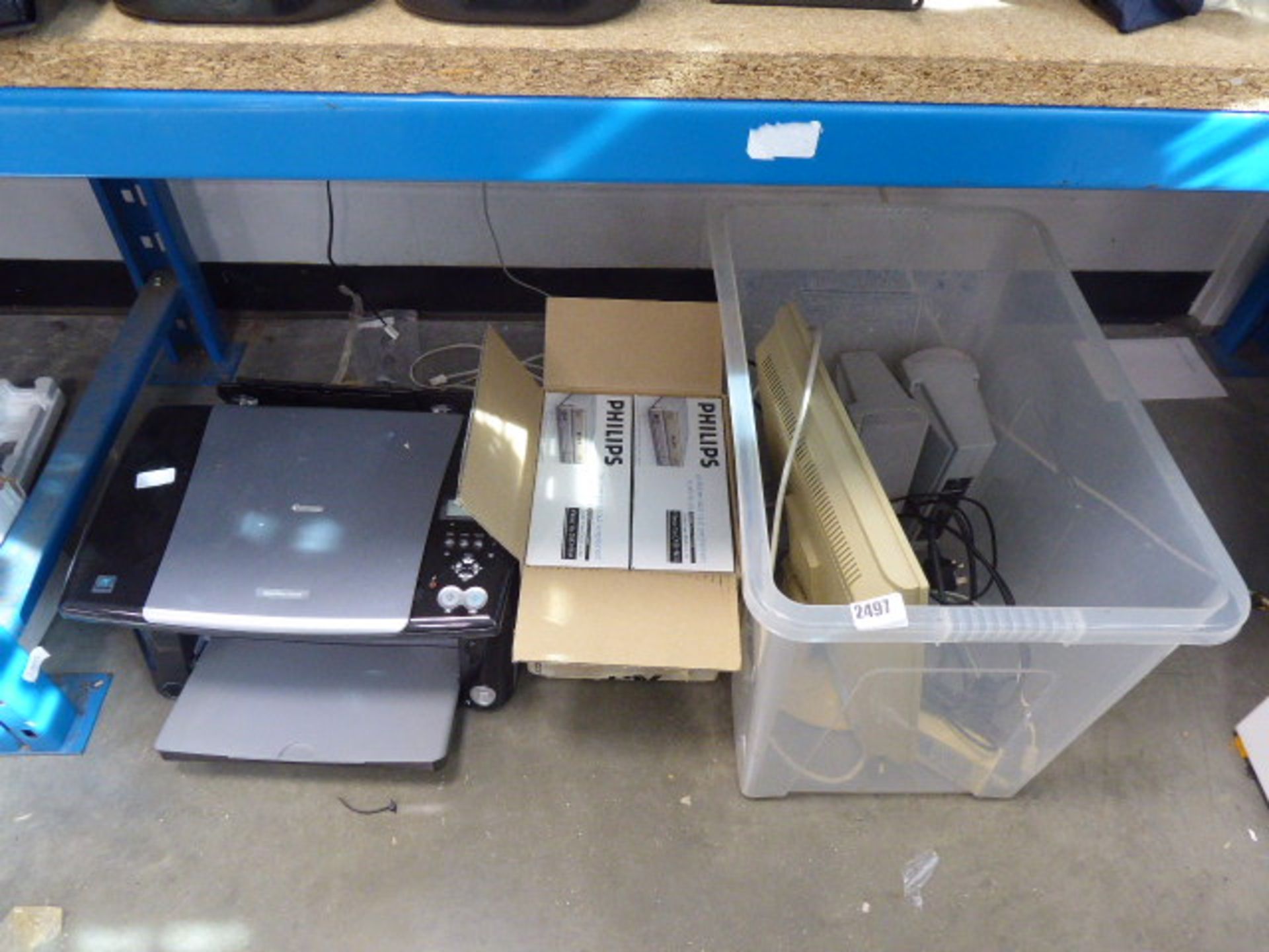 2468 - Canon Smart Base printer together with Phillips DVD rewriters, computer accessories,