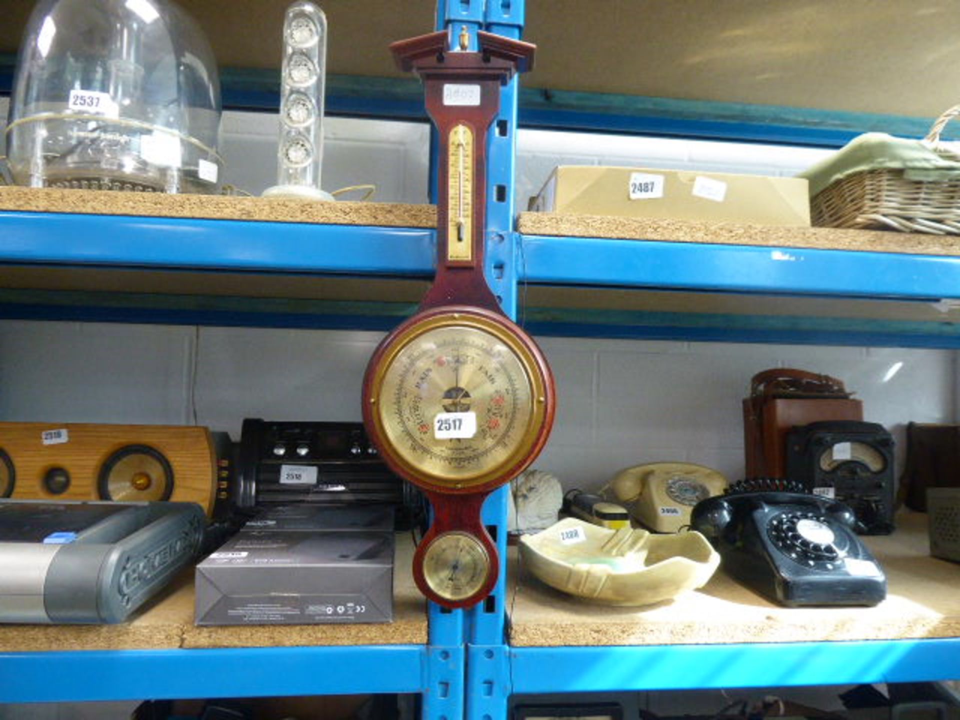 2488 Wooden cased barometer