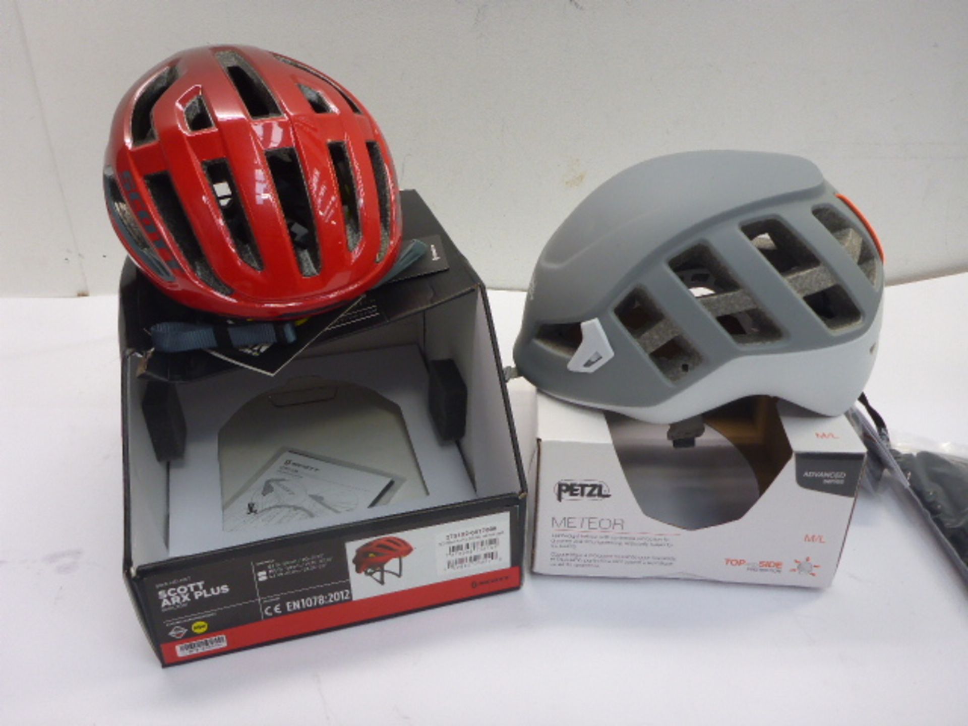 Scott ARX Plus cycling helmet S and Petzl Meteor cycle helmet M/L