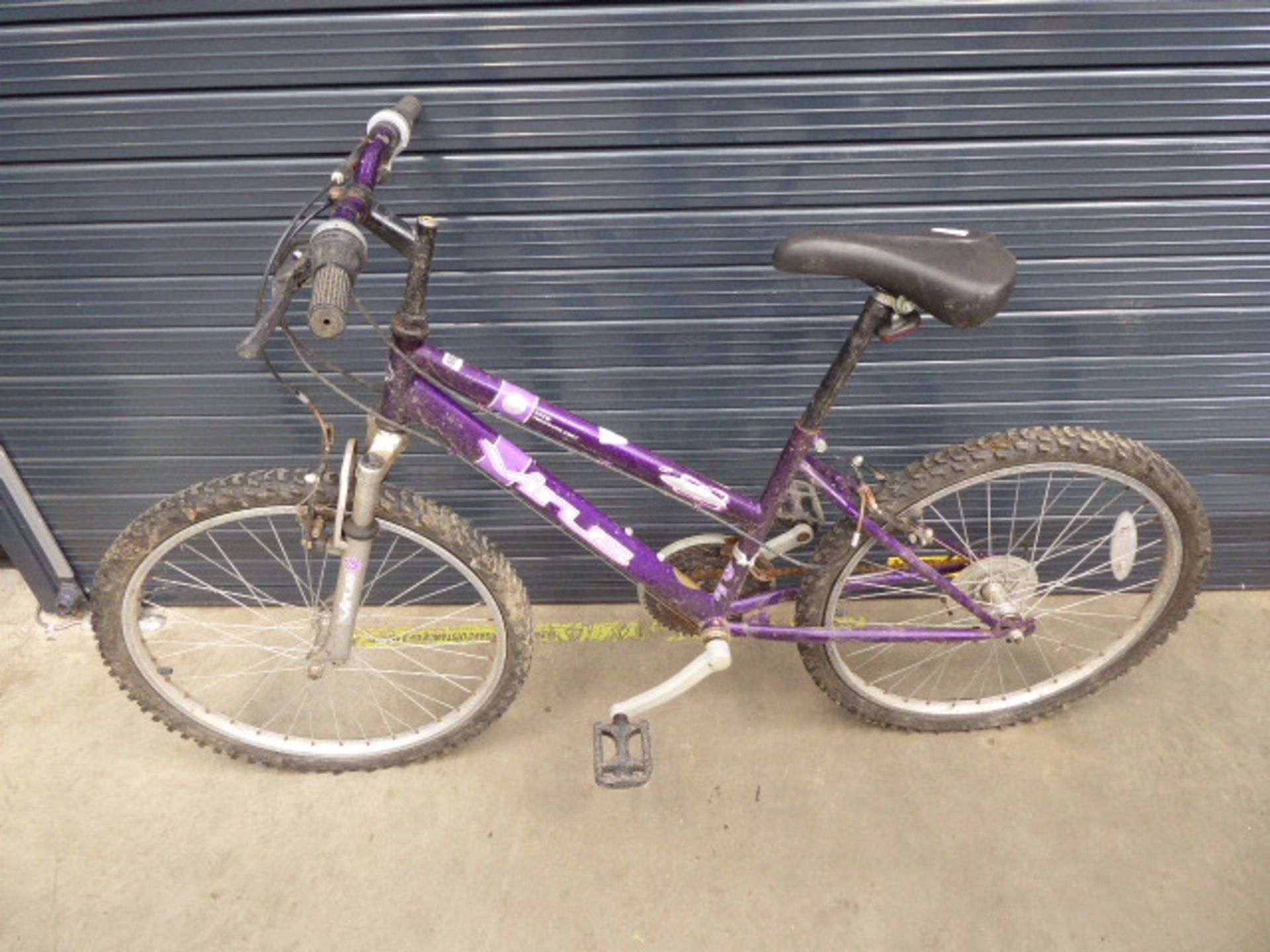 Purple girls mountain bike