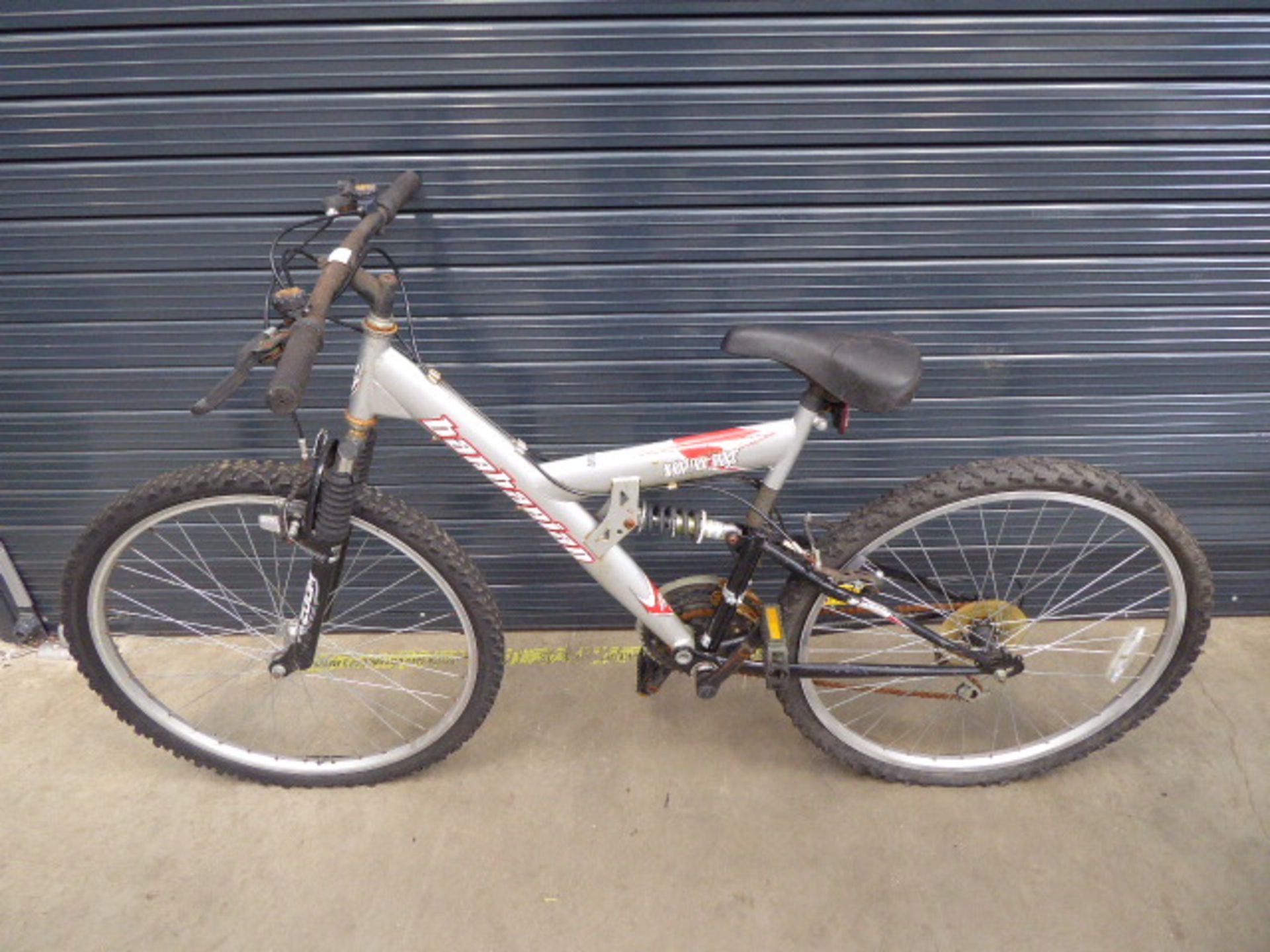 Silver boys suspension mountain bike