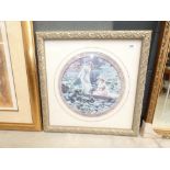 Decorative framed print of punting