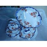 Box containing ridgeways floral pattern crockery