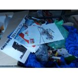 Box containing Lego-like pieces