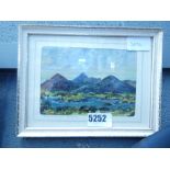 A small oil painting by Glen Garriff, County Cork - A landscape of Cork in Ireland