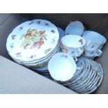 Box of nut and fruit patterned china