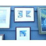 5270 - Two framed and glazed prints, Mediterranean scenes by Carol Menorca