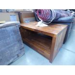5282 - Dark wood two tier coffee table