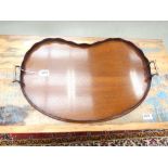 Kidney shaped serving tray