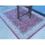 Maroon floral mat