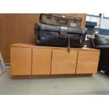 Low slung teak sideboard