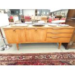 WITHDRAWN 5205 Inverted bow teak sideboard