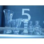 5620 - 5 glass vases