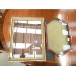 Two wall hanging display cabinets