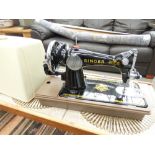 Cased singer sewing machine