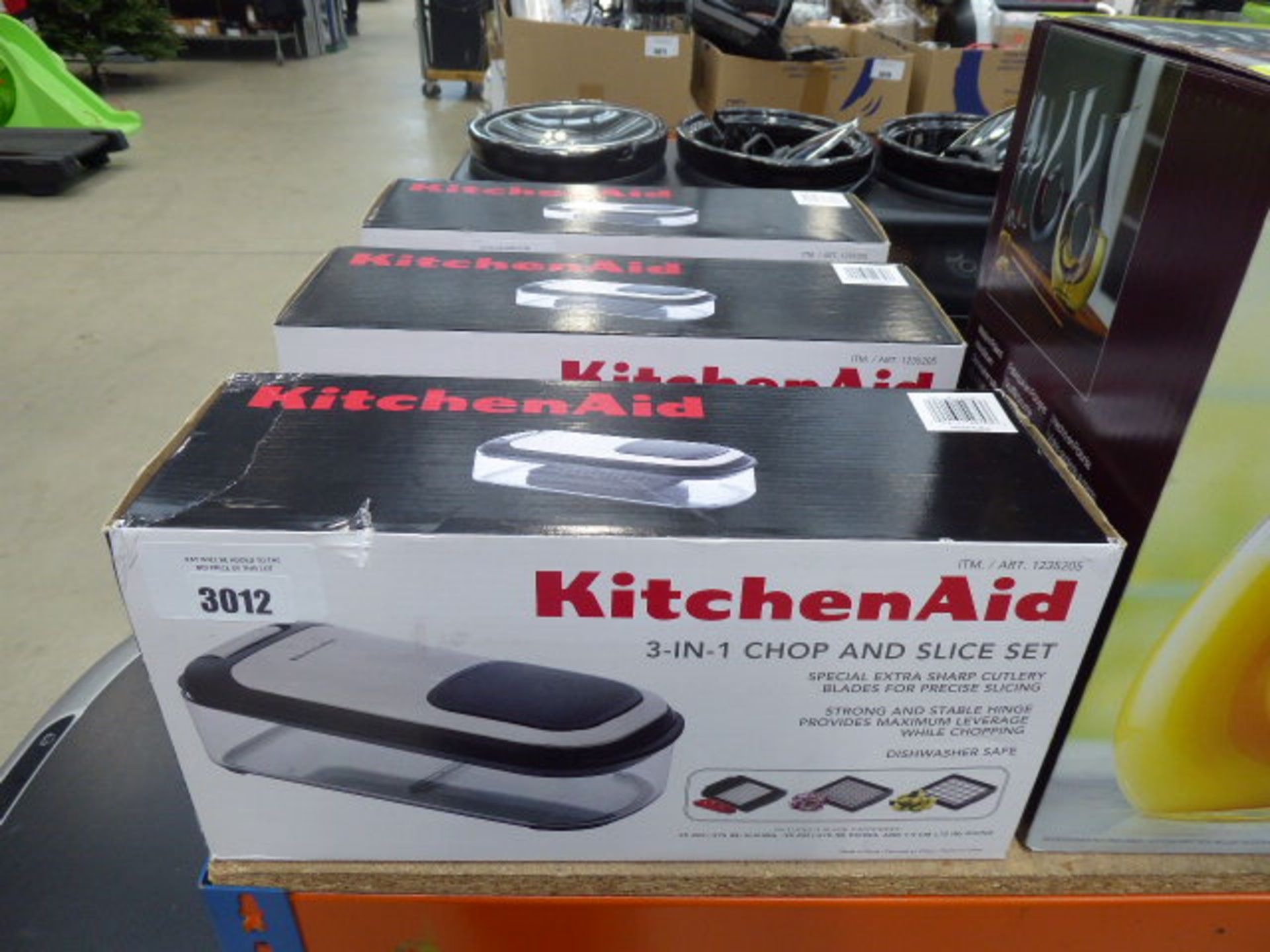 3 Kitchenaid 3 in one chop & slice sets