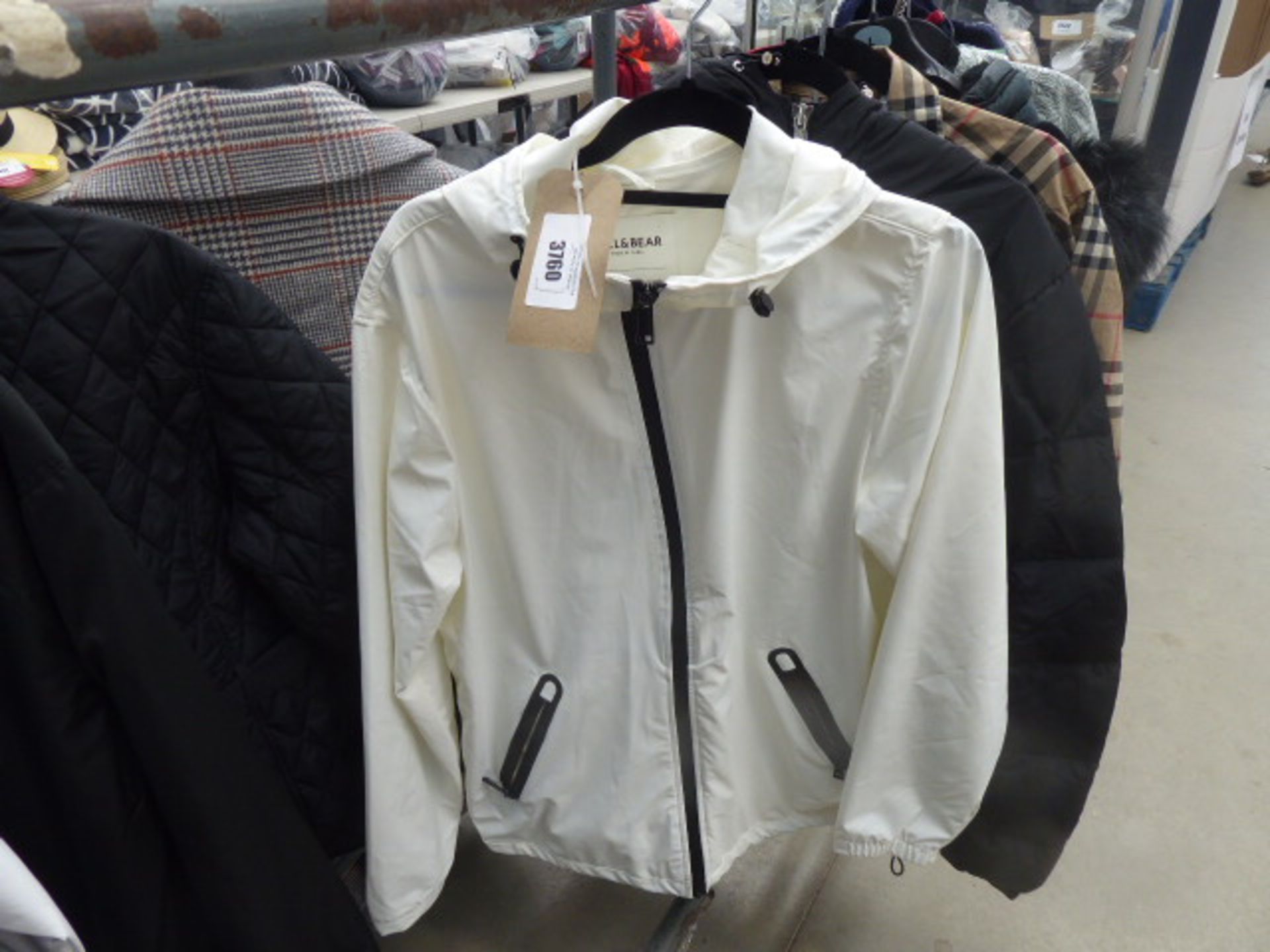 3760 - Used Pull&Bear full zip hooded jacket in medium