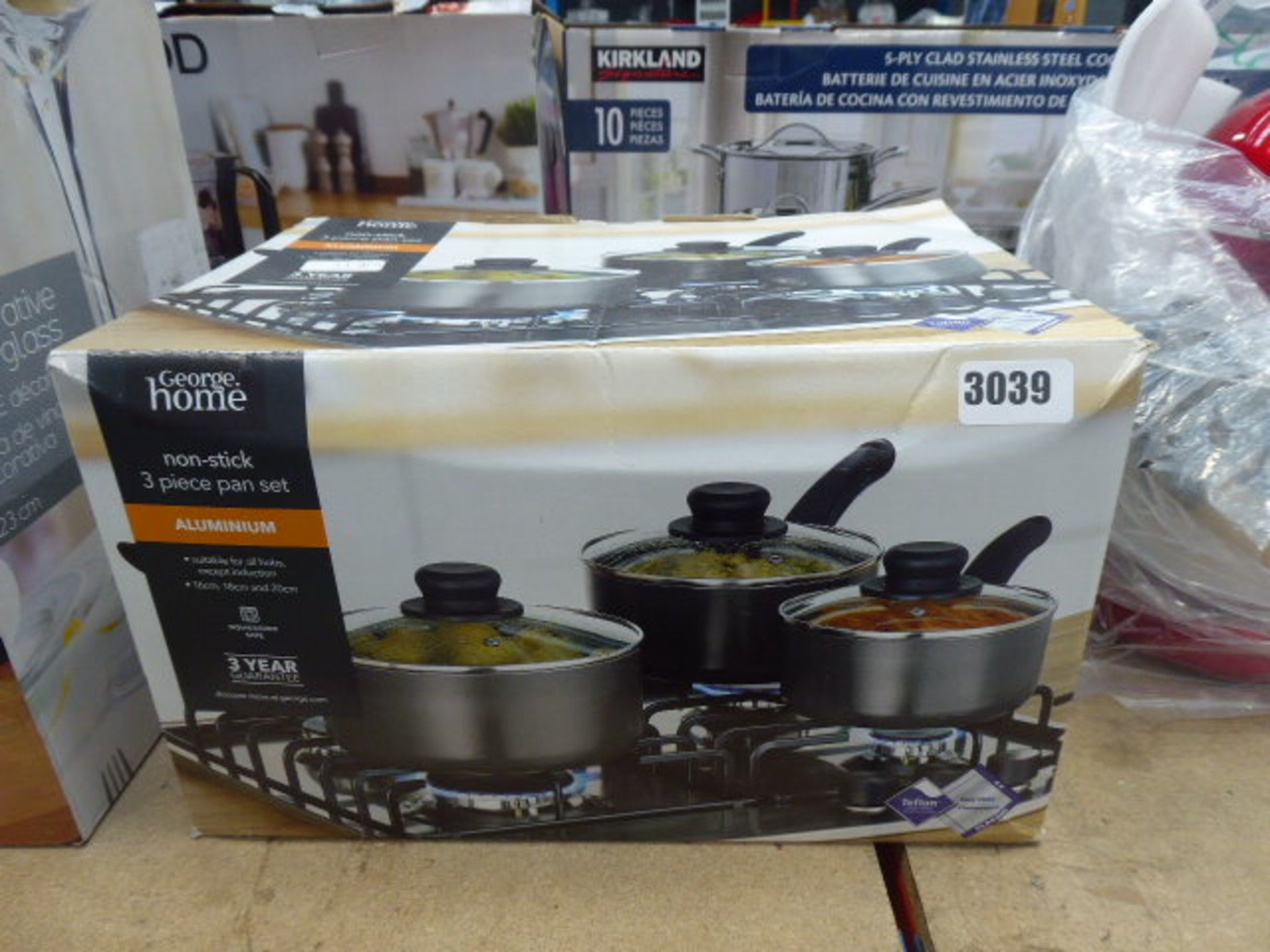 George Home non stick 3 piece pan set