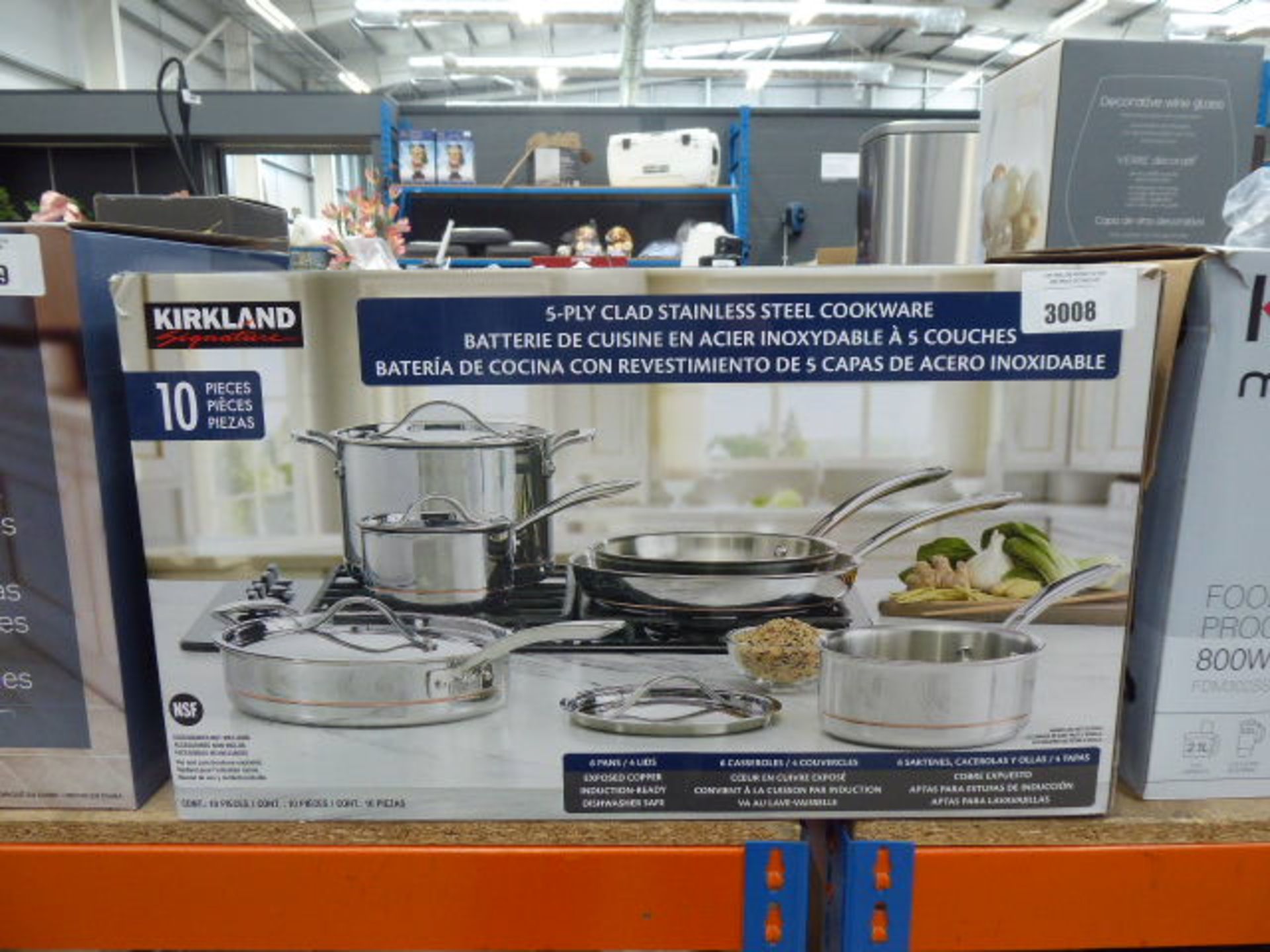 Kirkland clad stainless steel cookware set