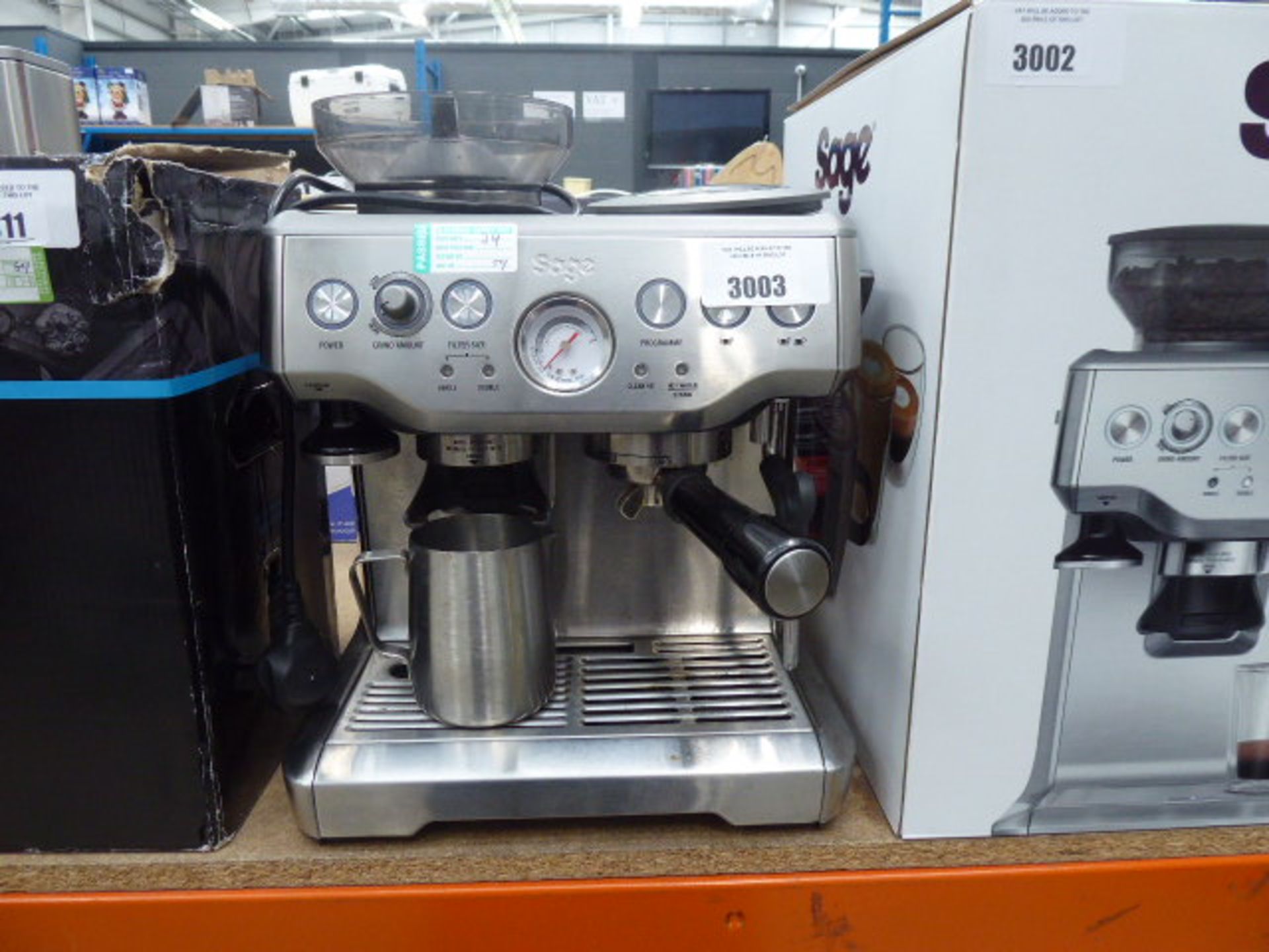 (TN59) Unboxed Sage express barista coffee machine