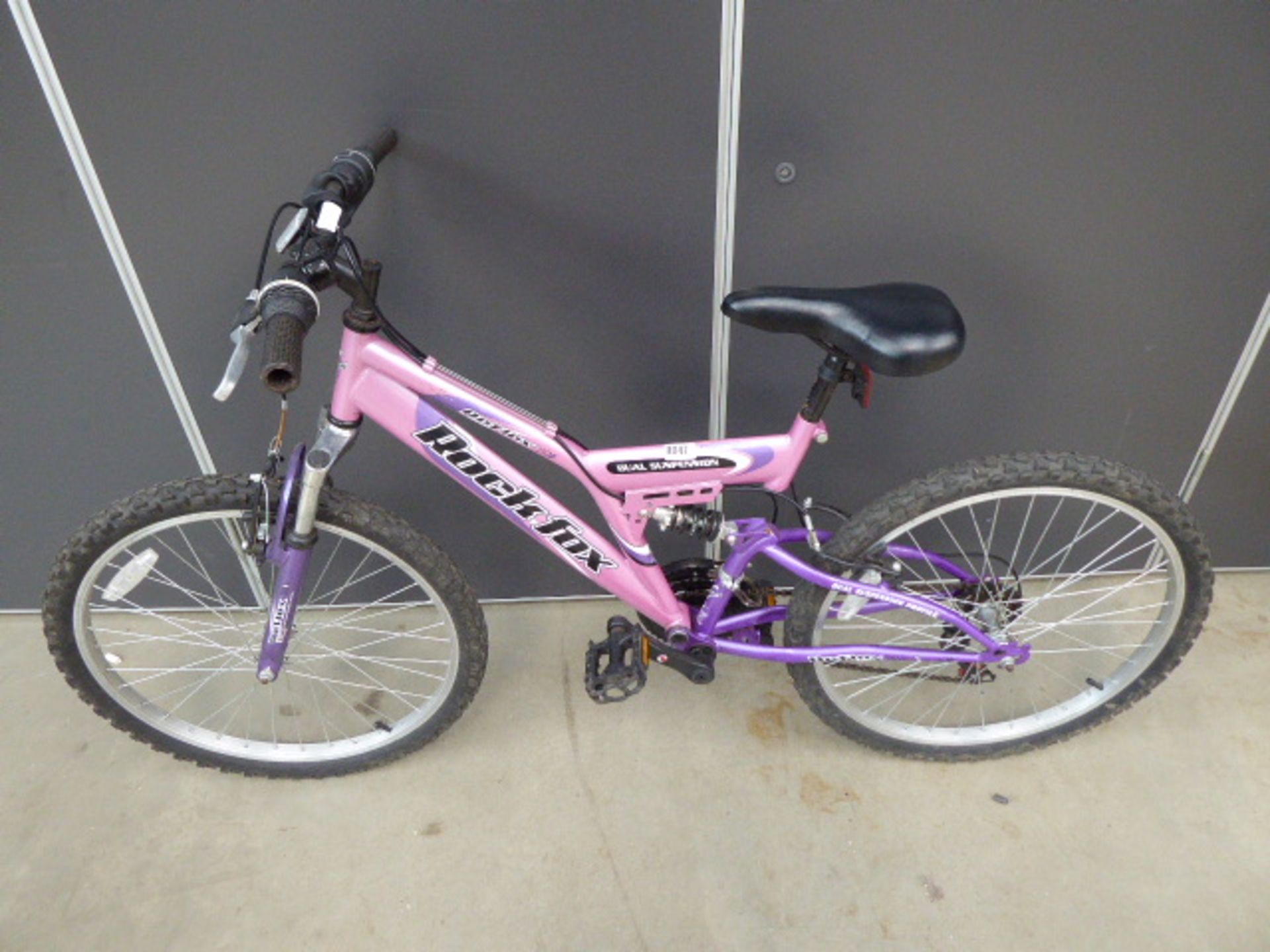 Girls mountain bike in pink